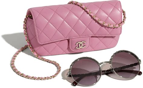 chanel pink lens chateau 56 w case|Chanel Sunglasses Case for sale .